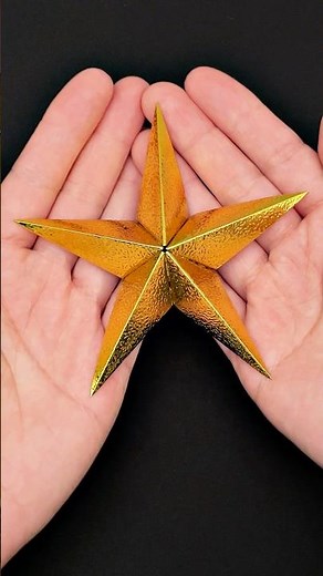 How to Make an Easy Paper Star | DIY Christmas Decorations #shorts