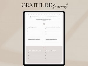 Digital Gratitude Journal | 5-minute Daily Morning and Night Routine for Ipad, Goodnotes | Mindfulness, Wellness and Manifestation Planner - Etsy