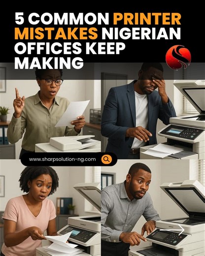 Most printer breakdowns don’t start as major faults. They start with avoidable mistakes. Learn the right way to use and maintain your machine. 📲 Chat with Sharp Solution today. #Sharpsolutionmultiinvestmentltd #Sharpsolutionltd | Sharp Solution Multi Investment Ltd.