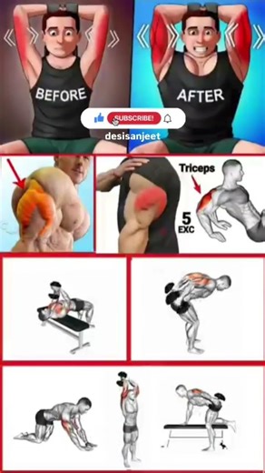 Saggy Arms? Try This Triceps Workout💪💪