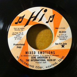 Gene Anderson & The International Hook-Up - Mixed Emotions / Congratulations