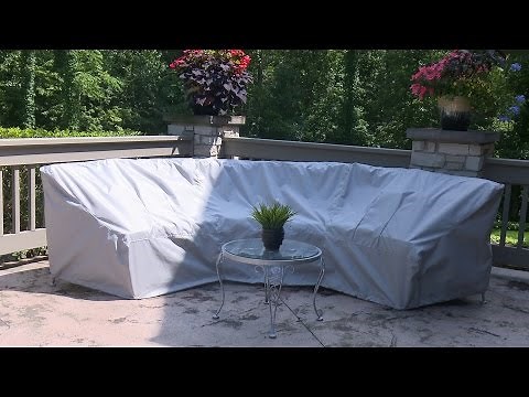 How to Make a Cover for a Curved Patio Set - Sewing Outdoor Furniture Covers