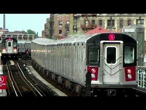 IRT Subway: Seven R142s (2) & (5) LCL / EXP Trains at Intervale Ave