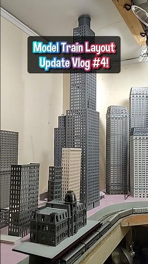 [Full Video👆] N Scale Model Train Layout City UPDATE VLOG #4