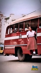 Vintage JD Transit Bus, 1957-1967. Reimagined scene inspired by old photographs. #NoongAraw | Nung Araw