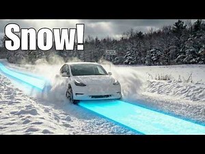 Tesla FSD 14.2.1 "Mad Max" on Unplowed Snowy Roads