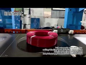 Full Automatic Wire and Cable Coiling+Binding+Heat Shrinking Packing Line