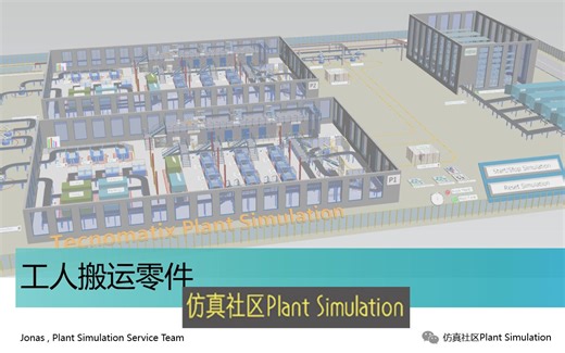 【Plant Simulation小案例】01_工人搬运零件