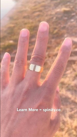 This ring spins longer than a fidget spinner #spinningring #ring #jewelry #spinner