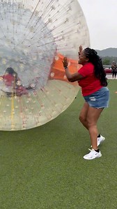 OGO Zorb Challenge: Before & After. This was fun to watch!! I had a great behind-the-scenes view as our families “ZORBED” their way across the @mountainmilepf in round two of the Pigeon Forge Family Challenge. It’s a relay of sorts with a giant inflatable ball and water.💦 Which family clocked the fastest time?? ⏱️ Watch the entire episode NOW on @youtube 🎬. Click the link in my bio. Fun Fact- I road inside the Zorb on camera when the attraction first opened in Pigeon Forge in 2007. Unlike this