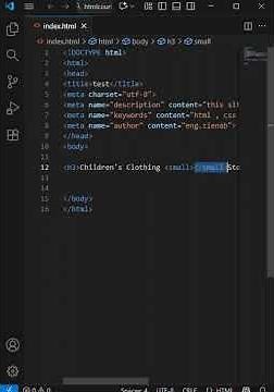 Formatting Text | small #htmltutorial #html5 #shortsyoutube #shorts #shortvideo #short #shortsvideo