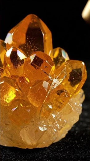 Cracking a glass citrine formation