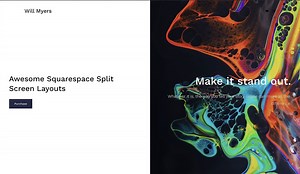 Building a Split Screen Layout Design in Squarespace 7.1 | Will Myers |  Squarespace Plugins