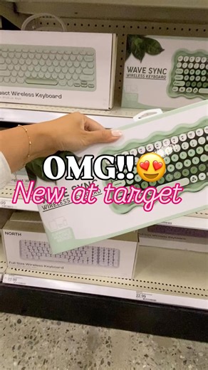 New at Target and absolutely adorable 🎀✨ type YES and I’ll send you details 💗 This wireless keyboard mouse combo is giving Pink Everything and we’re here for it. Whether you’re building your pink computer setup or just love coquette style and girly finds, this tech duo is a must. Available in mint green and blush pink, the wavy detail makes it the cutest upgrade to your desk setup. Perfect for adding a little style to your space without sacrificing function. And yes—it’s a Target find! Add thi