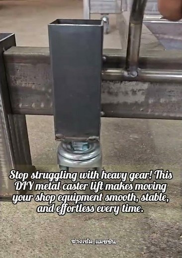 Genius Retractable Wheel System for Heavy Metal Tables