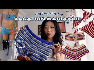 i crocheted my dream bikini & shorts set (with shorts pattern!)