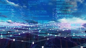 Smart Cities Surrounded by 5G Network Signals