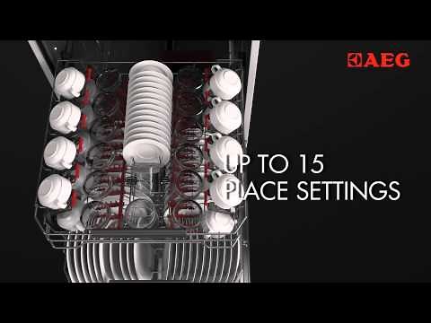 AEG 15 Place Settings Dishwasher – Fits 25 % more than standard.