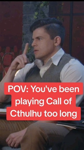 9K views · 103 reactions | You're officially a Call of Cthulhu player when you are this paranoid! #callofcthulhu #ttrpg #actualplay #dnd #dndtiktok #funny #foryou #horror | Chaosium Inc. | Facebook