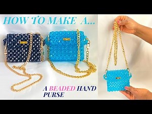 HOW TO MAKE A BEADED HAND PURSE/ MINI BEADED BAG//BEADED BAG TUTORIAL/BEADING TUTORIAL FOR BEGINNERS