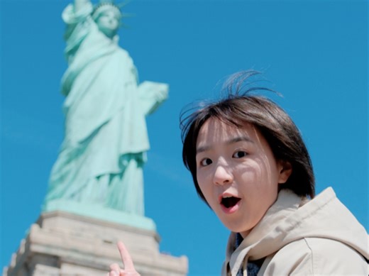 打开书本里的世界Vlog｜登顶自由女神的帽子里看纽约-何香蓓Betty-何香蓓Betty-哔哩哔哩视频