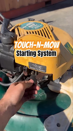 “Touch-N-Mow” Mechanical Start Push Mower | Doodle Monday