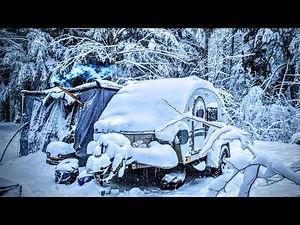 CAMPING in a BLIZZARD | Trapped by a Winter Snowstorm