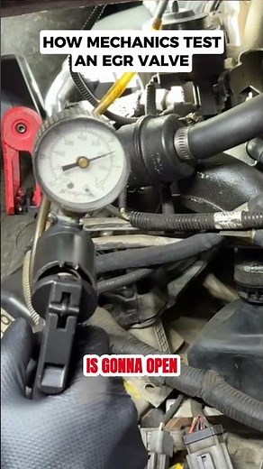 How mechanics test an EGR Valve