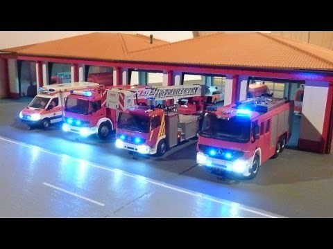 Feuerwehreinsatz !!! Modell in 1:87 #
