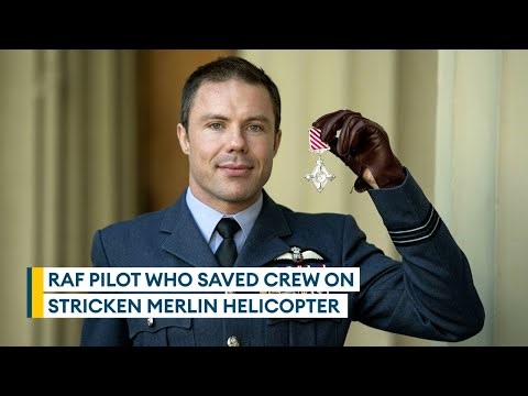 How RAF pilot's quick thinking after total engine failure earned him the Air Force Cross
