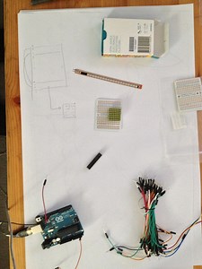 Flex Sensor and Mini 8X8 LED Matrix????