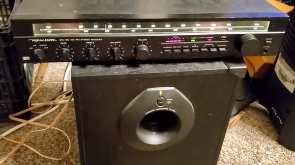 Demo video. Aiwa TS-W45U sub and Infinity Minuette MPS speakers