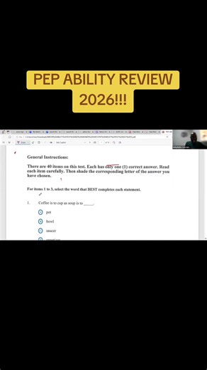 PEP Ability test 2026 #jamaicatiktok #jamaica #moe #mathematics