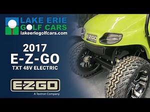 Neon 2017 E-Z-GO TXT 48v Electric Golf Cart at Lake Erie Golf Cars