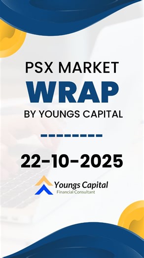 PSX - Evening Market Wrap! Here’s your quick look at today’s PSX performance: movers, shakers, and what might come next. Have any question or confusion? Follow Youngs Capital, Join our exclusive communities on Facebook and WhatsApp where our experts are available to guide and answer your queries. (Links in Comments below) . . . #PSX #KSE100 #pakistanstockmarket | Youngs Capital