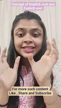 Implicit vs Explicit Cost | Understand with Examples #Economics #CostTypes #ImplicitCost