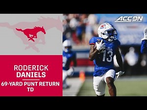 SMU's Roderick Daniels Jr.'s Punt Return Extends Mustangs Lead Over TCU