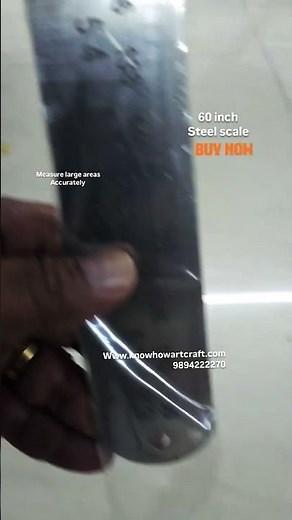 60 inch steel scale for easy measuring