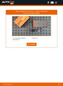 How to change air filter on Toyota Aygo AB1 – replacement guide