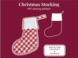 Christmas Stocking - Pdf Sewing Pattern - Etsy