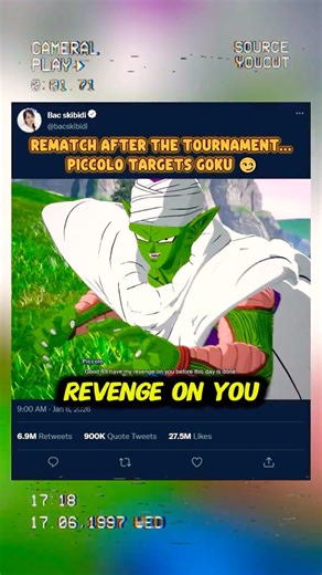 Rematch after the tournament… Piccolo targets Goku 😏 #sparkingzero #crashout #knockout