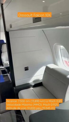 Conheça o interior do Falcon 10X
