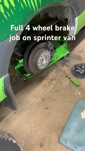 Full 4 wheel brake job on sprinter van