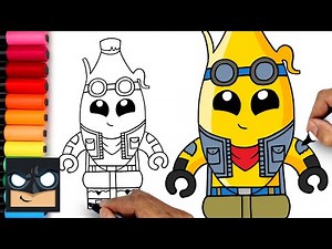 How To Draw Lego Peely | Fortnite