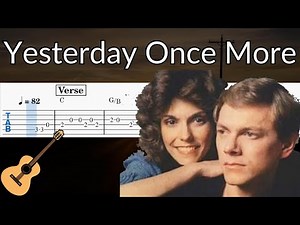 Yesterday Once More (The Carpenters) - Guitar Solo Tab Easy