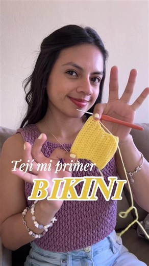 Hice mi primer bikini a CROCHET: ¡sigue el proceso!