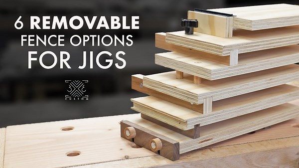 6 Ways to Add a Removable 90º Fence to a Router Edge Guide and Other Jigs...