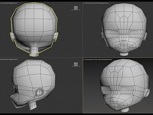 Anime head - Simple low poly model tutorial: Game Animation 1 - Class lecture recap