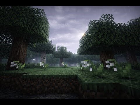 C418 – 1 Hour Loop | Relaxing Minecraft Rainy Forest Ambience for Studying with Shader