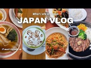 What I Ate in Japan 🇯🇵🍜| 17 Must-Try Foods, Cute Latte Art, Sushi, Ramen & More | JAPAN VLOG